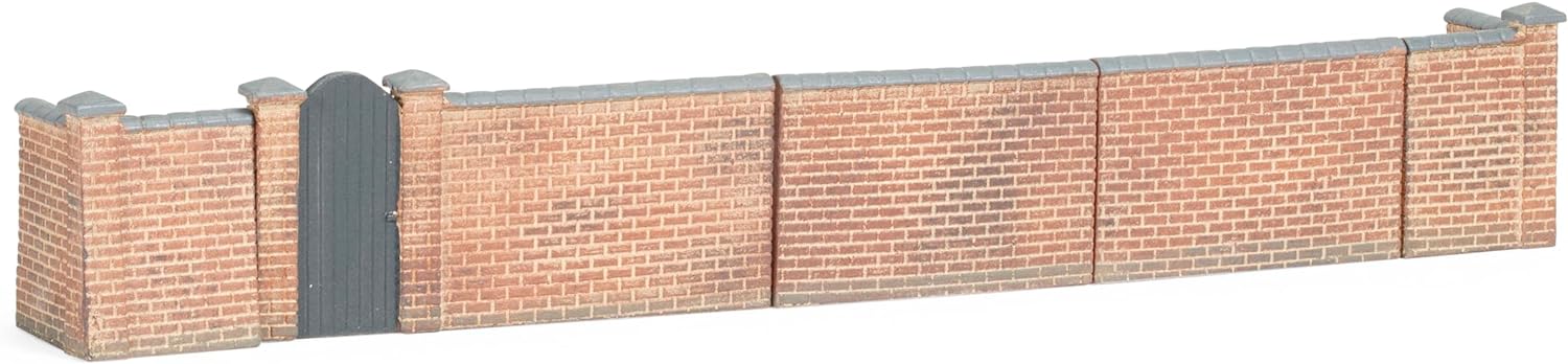 Hornby R7355 Front and Right Hand Victorian Terrace House Garden Wall Acessories - Resin Building for Model Railway Sets