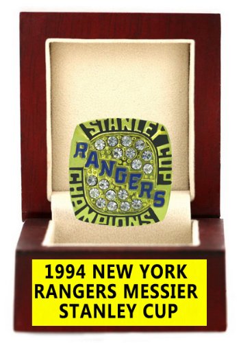 1994 New York Rangers Messier Stanley Cup Championship S01 Ring with Red Box US 12