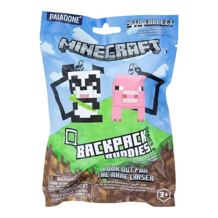 MINECRAFT PORTE CLES MYSTERE PRESENTOIR DE 24PCS