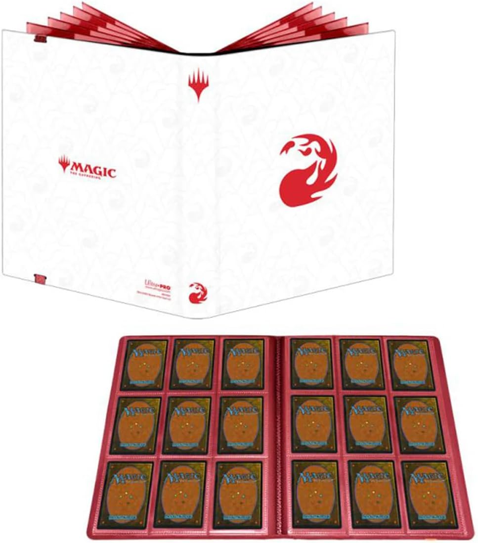 Ultra PRO - Mana 8 9-Pocket PRO-Binder - Mountain for Magic: The Gathering, Holds & Protects 360 Standard Sized Cards, Collector's Edition Durable Trading Premium Leatherette Secure Pocket Binder