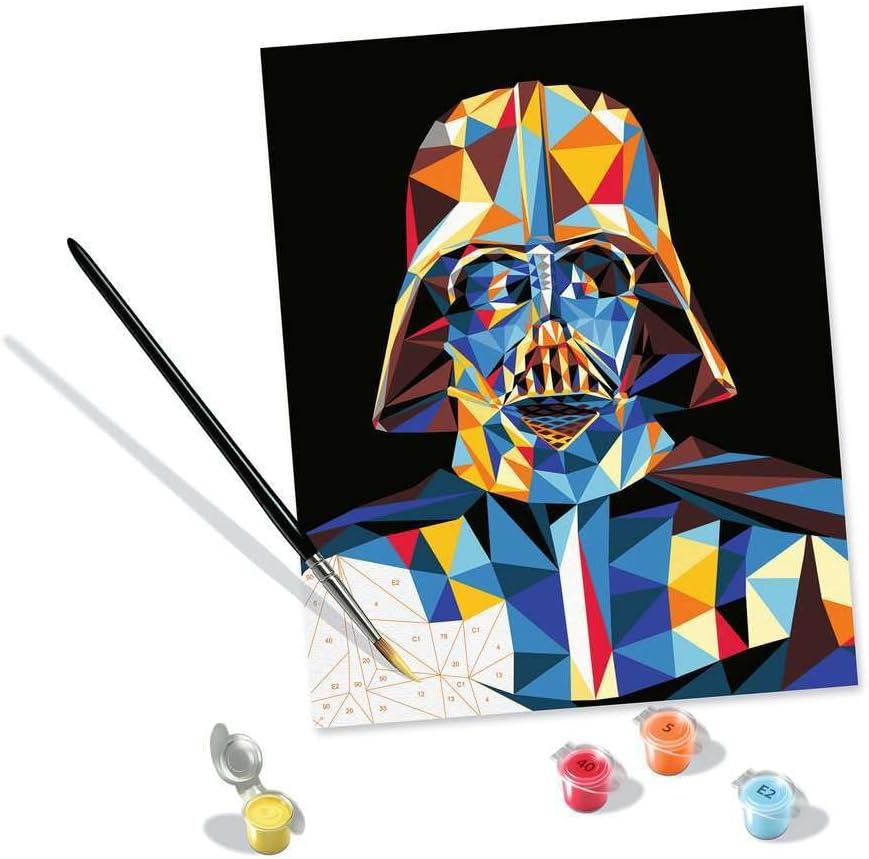 Ravensburger 23731 CreArt-Paint by Numbers 23731-Star Wars-Darth Vader-from 12 Years, Mittel