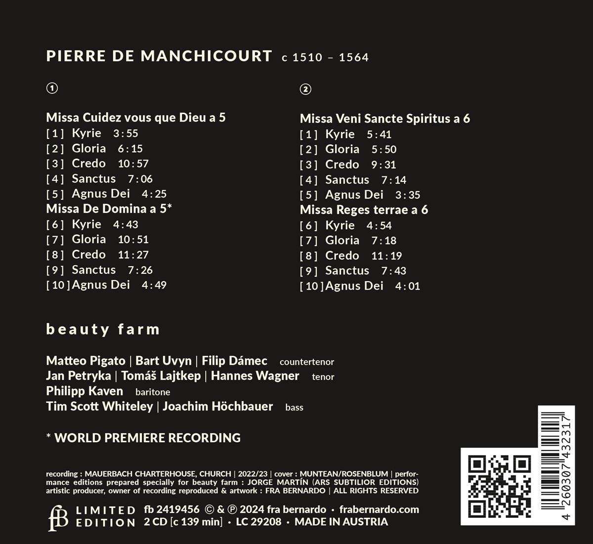 Beauty Farm: Manchicourt Masses