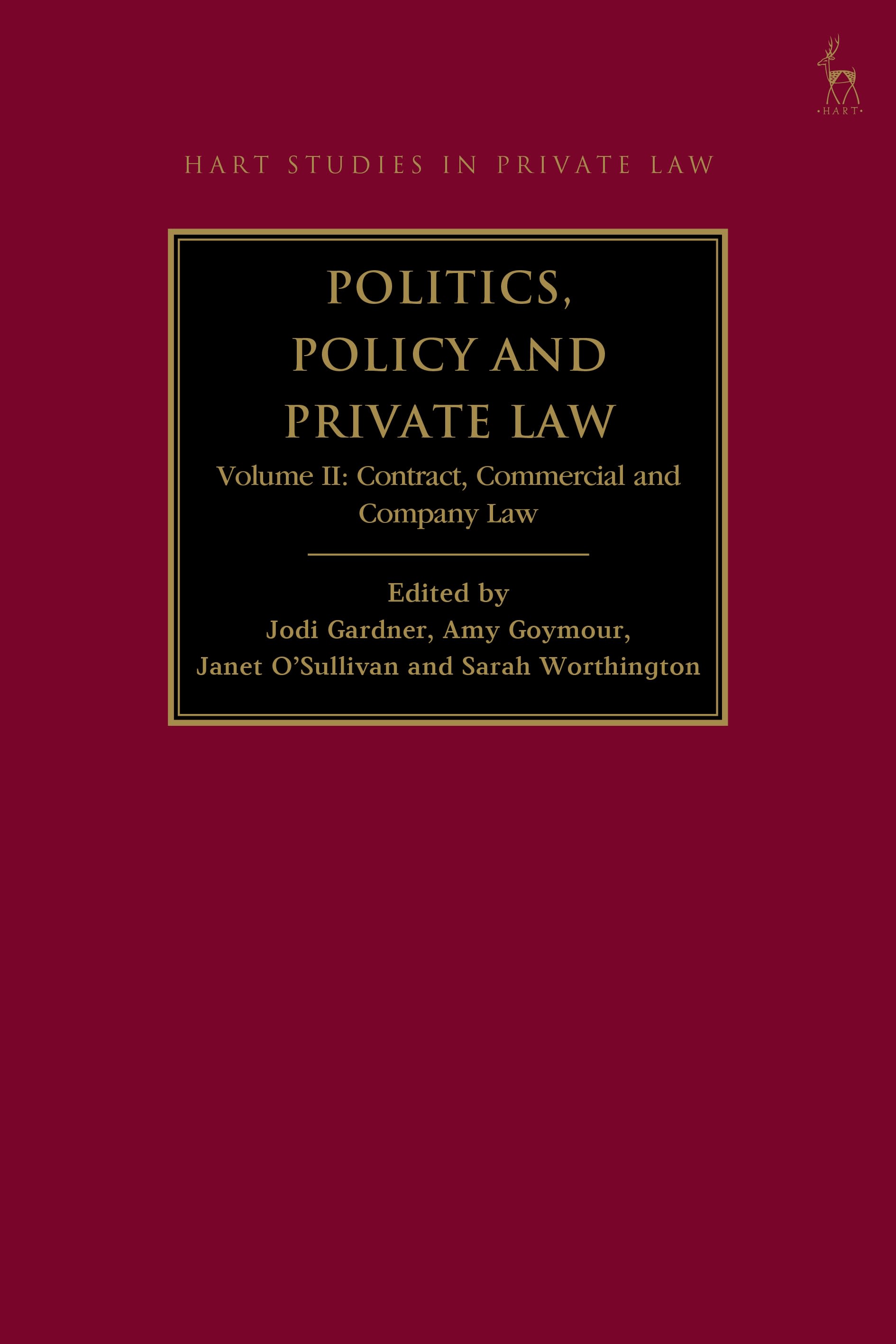 Politics, Policy and Private Law, Volume II