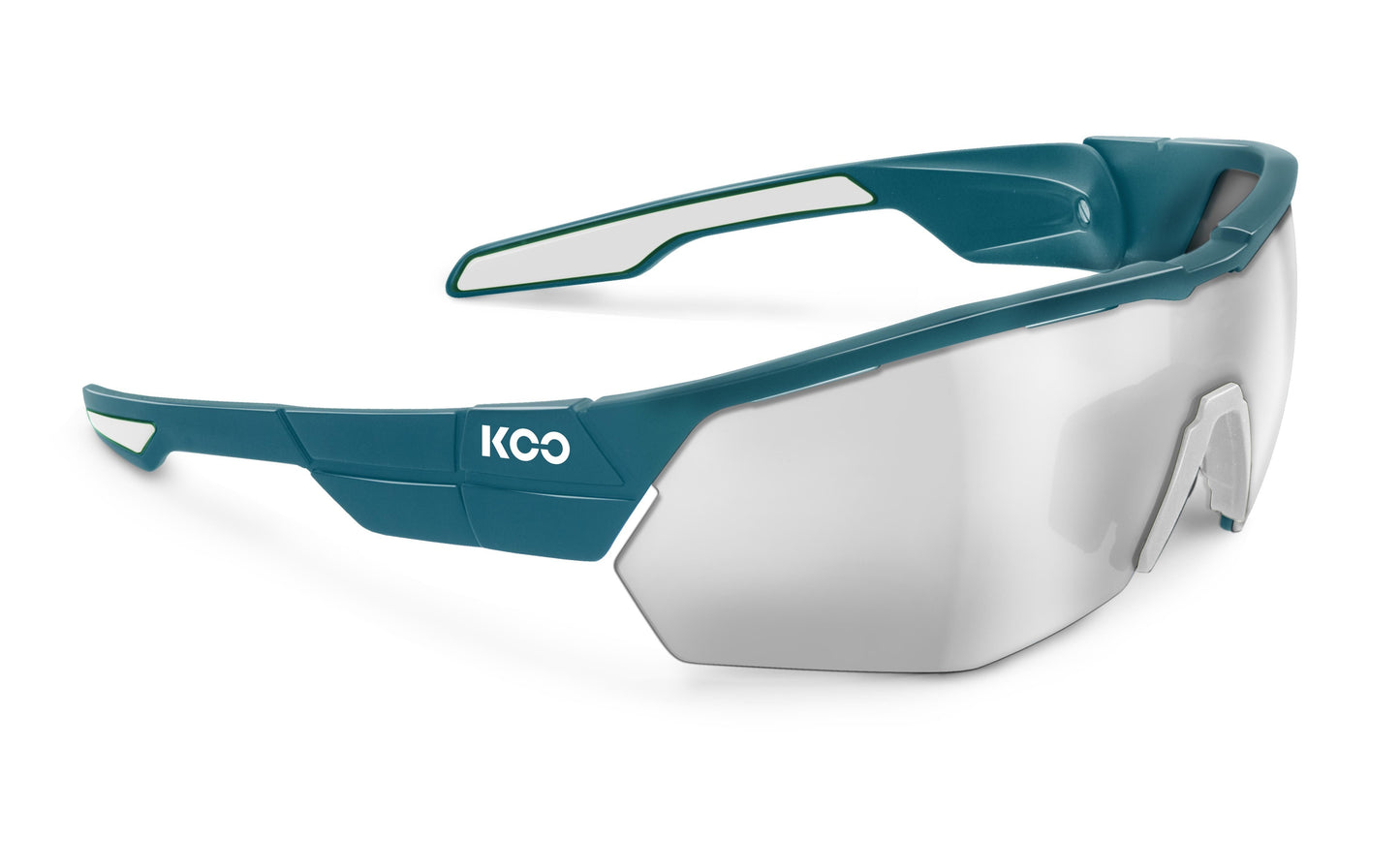 Koo Open Cube Wide Fit Pine Green/White Frame Ultra White Lenses Small