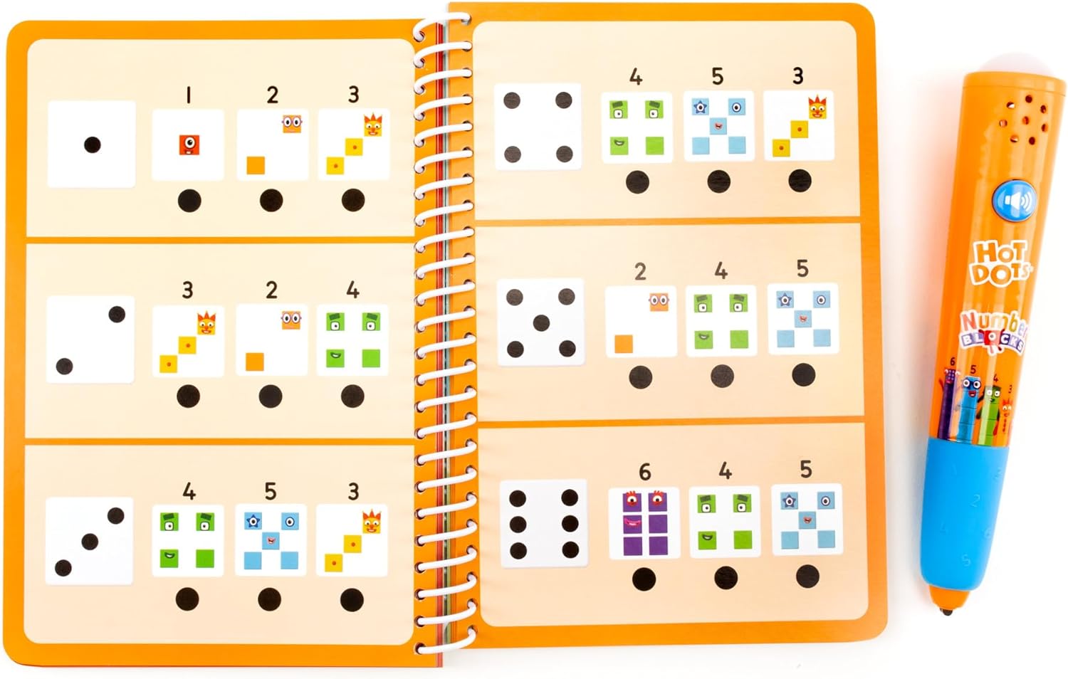 Learning Resources Hot Dots Numberblocks 1–10 Activity Book & Interactive Pen, Over 75 Activities Included, Numberblocks Gifts, Ages 4+