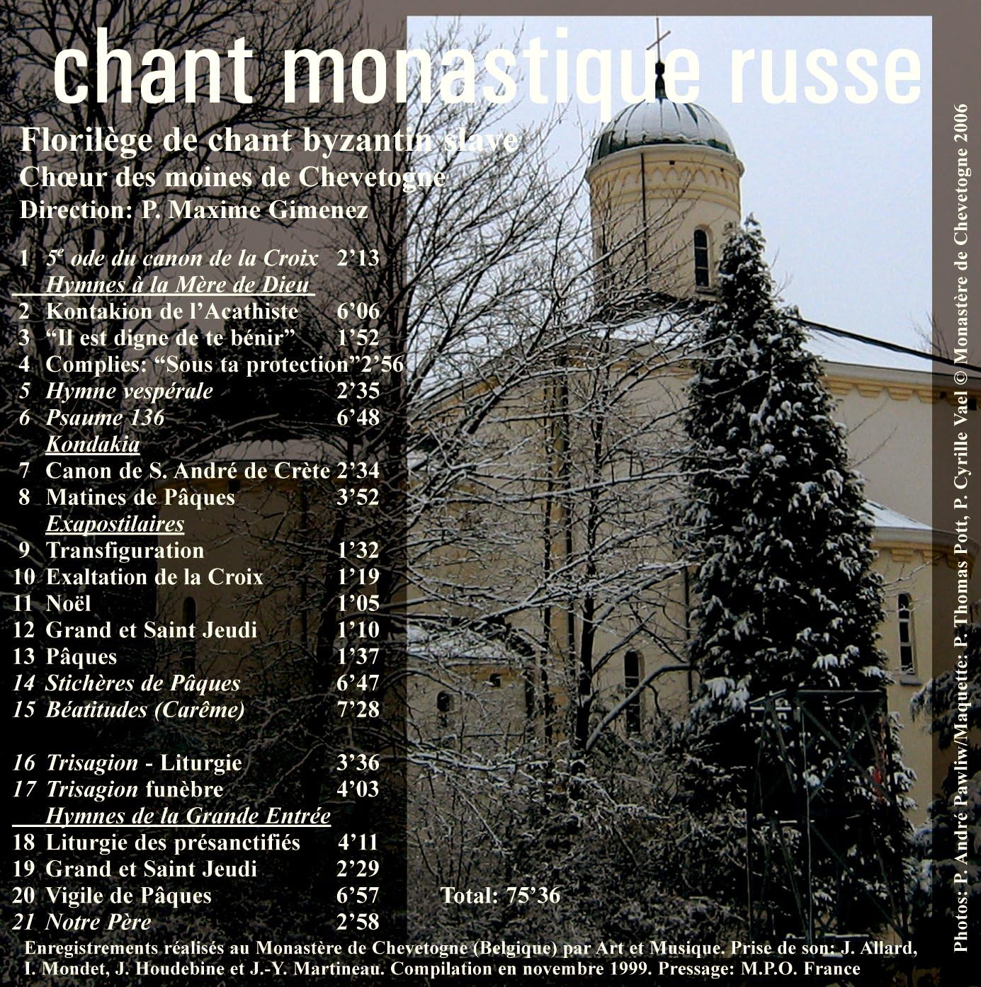 Chant Monastique Russe