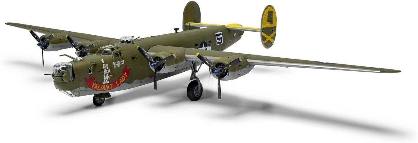 Airfix Model Set - A09010 Consolidated B-24H Liberator Model Building Kit - Plastic Model Plane Kits for Adults & Children 8+, Set Includes Sprues & Decals- 1:72 Scale Model