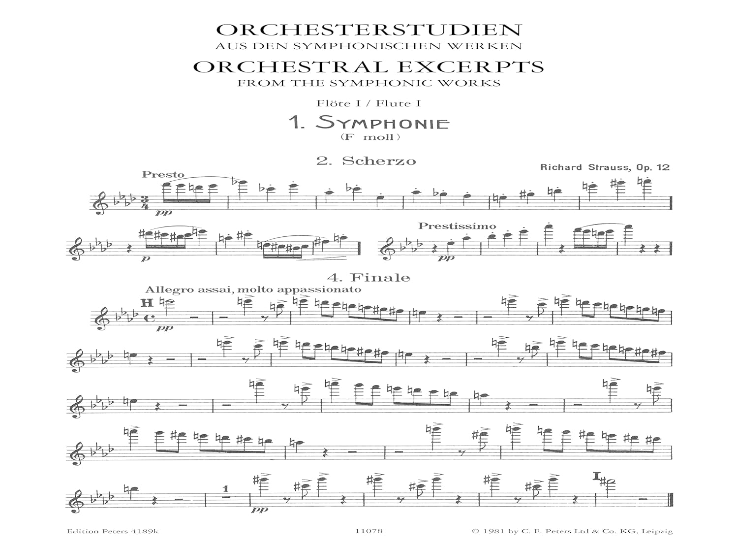 Orchestral Studies For Flute