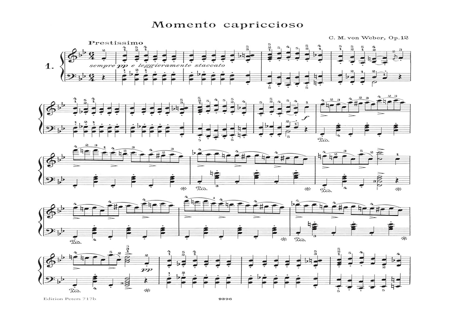 Weber: Piano Works Vol. II: Piano Pieces and Variations (EP717B)
