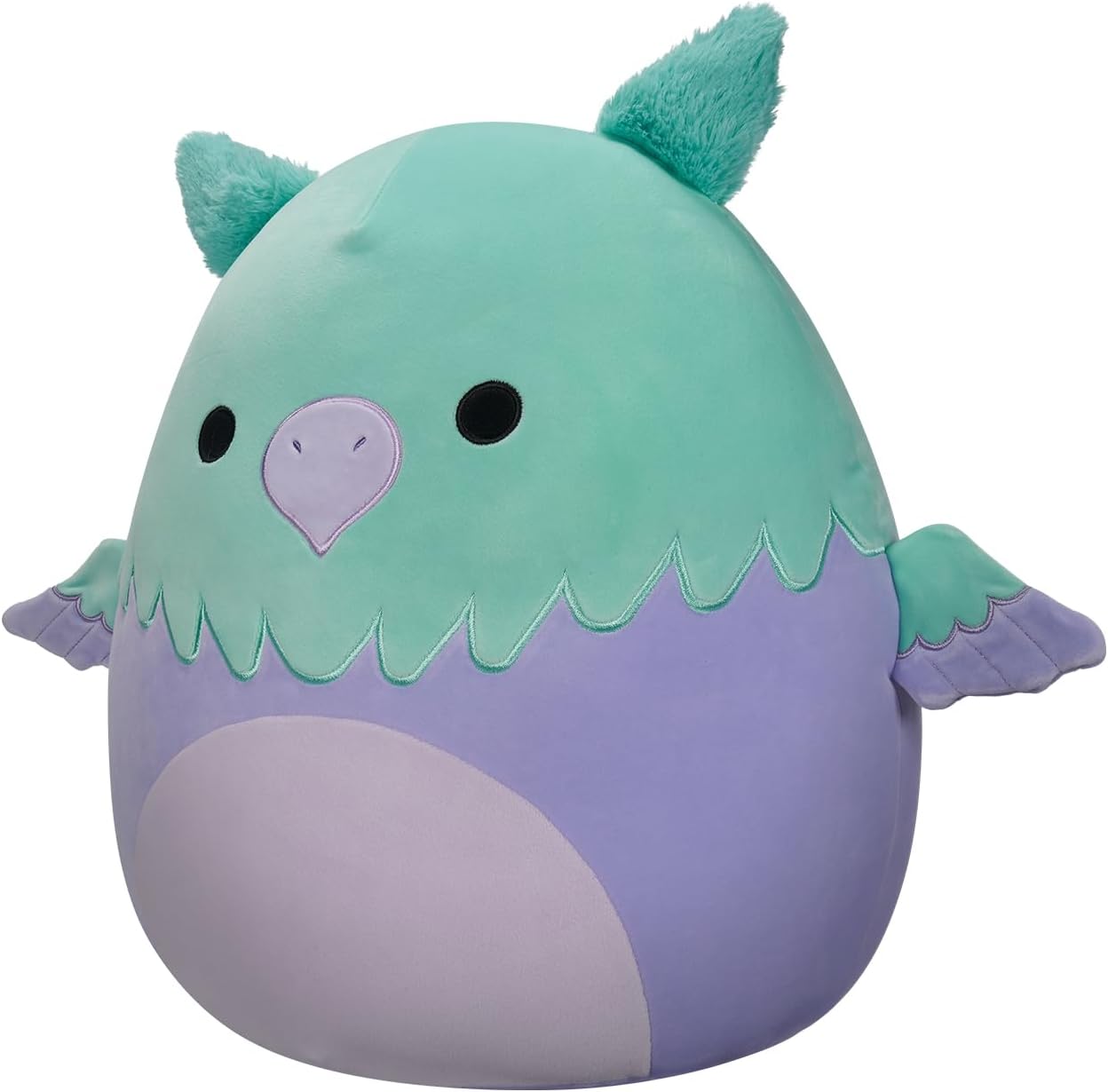 Squishmallows SQCR05401 7.5-Inch-Minerva The Squa and Purple Griffin, Multicolour