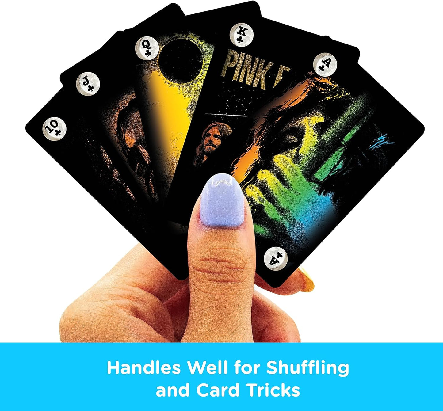 Aquarius Pink Floyd DSOM Cassette Playing Cards -Pink Floyd Themed Deck of Cards for Your Favorite Card Games - Officially Licensed Pink Floyd Merchandise & Collectibles 2.3 x 4.3