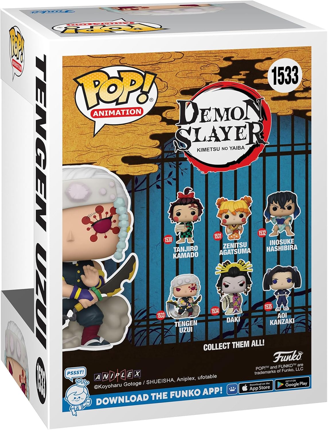 Funko Pop! Animation: Demon Slayer - Tengen Uzui with Chase (Styles May Vary