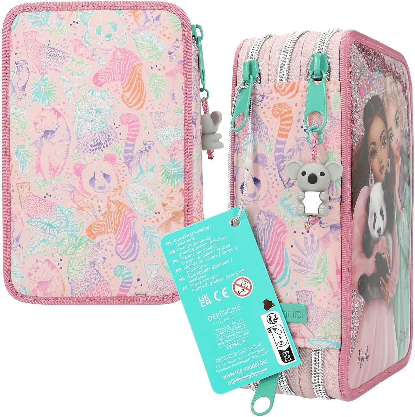 Topmodel Triple Pencil Case Wild ( 0412785 )