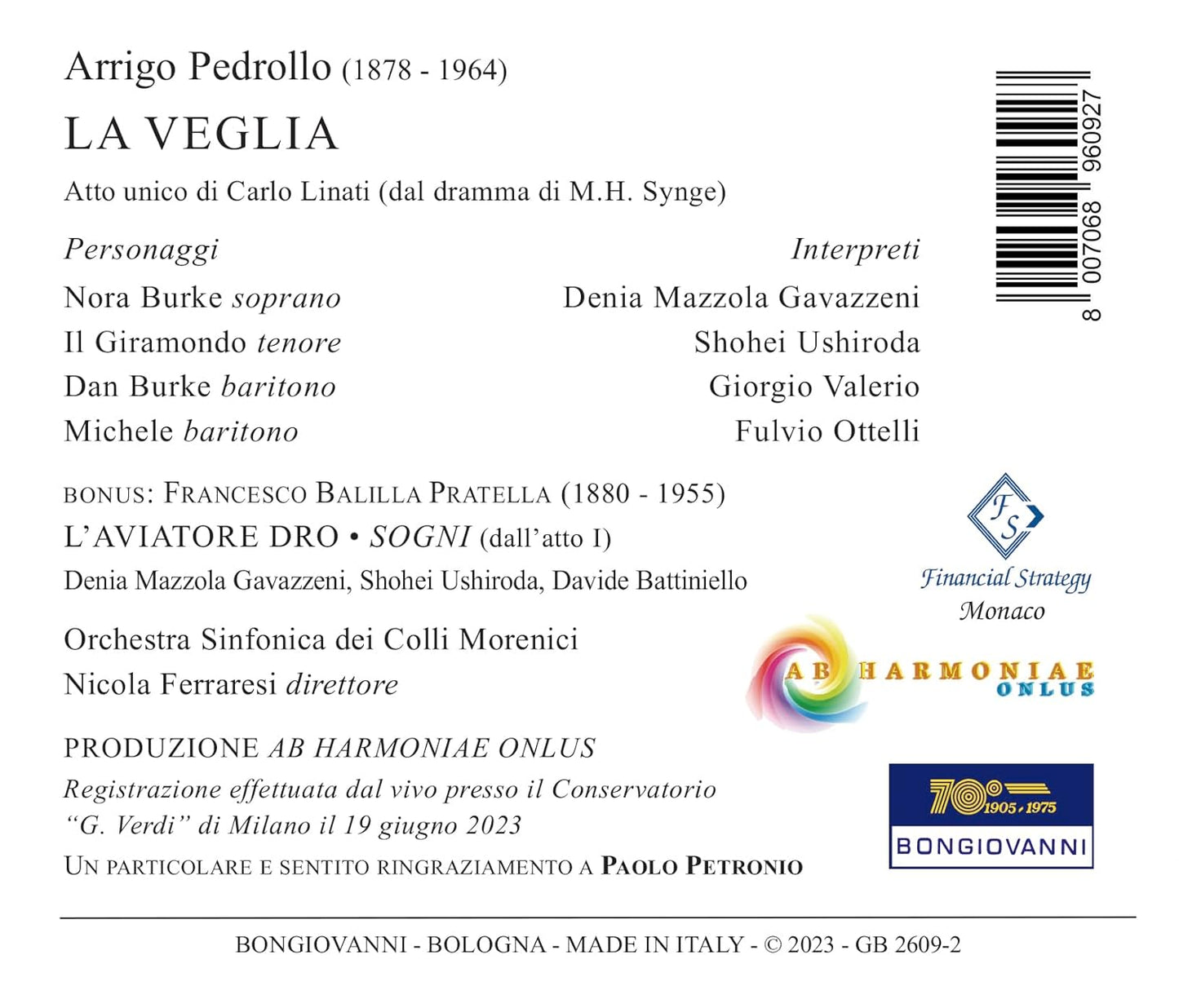 Arrigo Pedrollo: LA VEGLIA