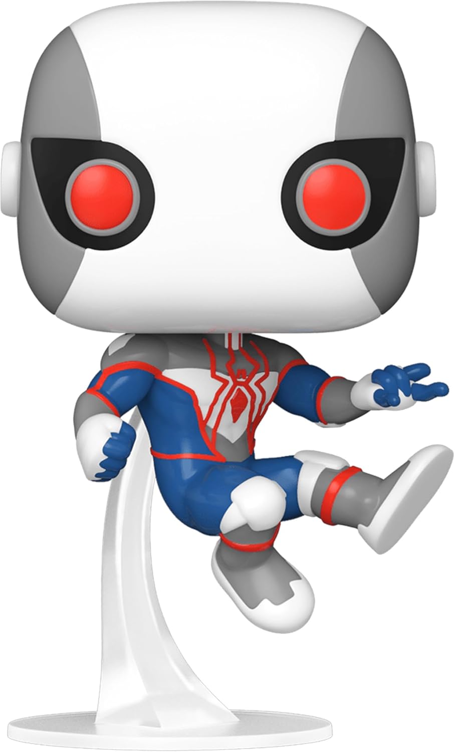 Funko Pop! Marvel: Spider-Man Bug-Eyes Armor - (White/Blue), Convention - Marvel Comics - Amazon Exclusive - Collectable Vinyl Figure - Gift Idea - Official Merchandise - Toys for Kids & Adults