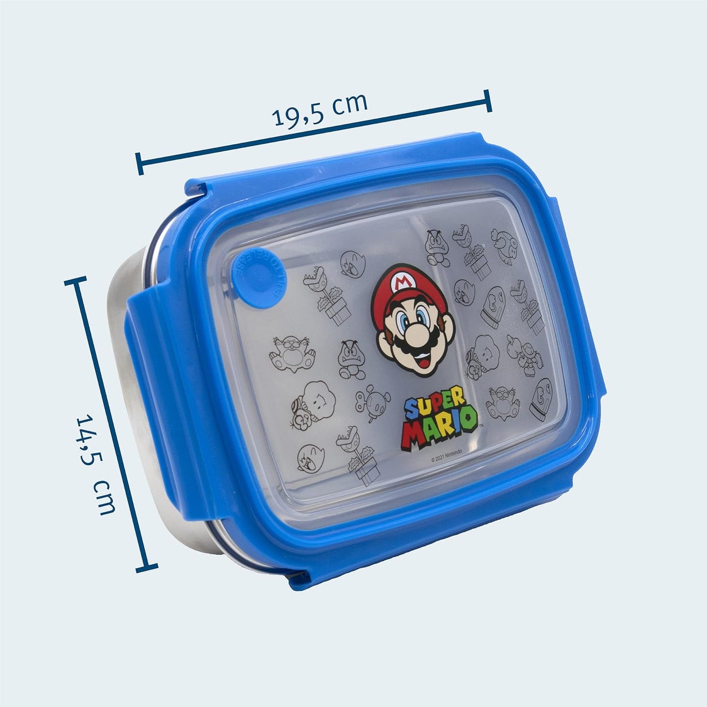 Scooli SUMA9908 Super Mario Lunch Box, multicoloured