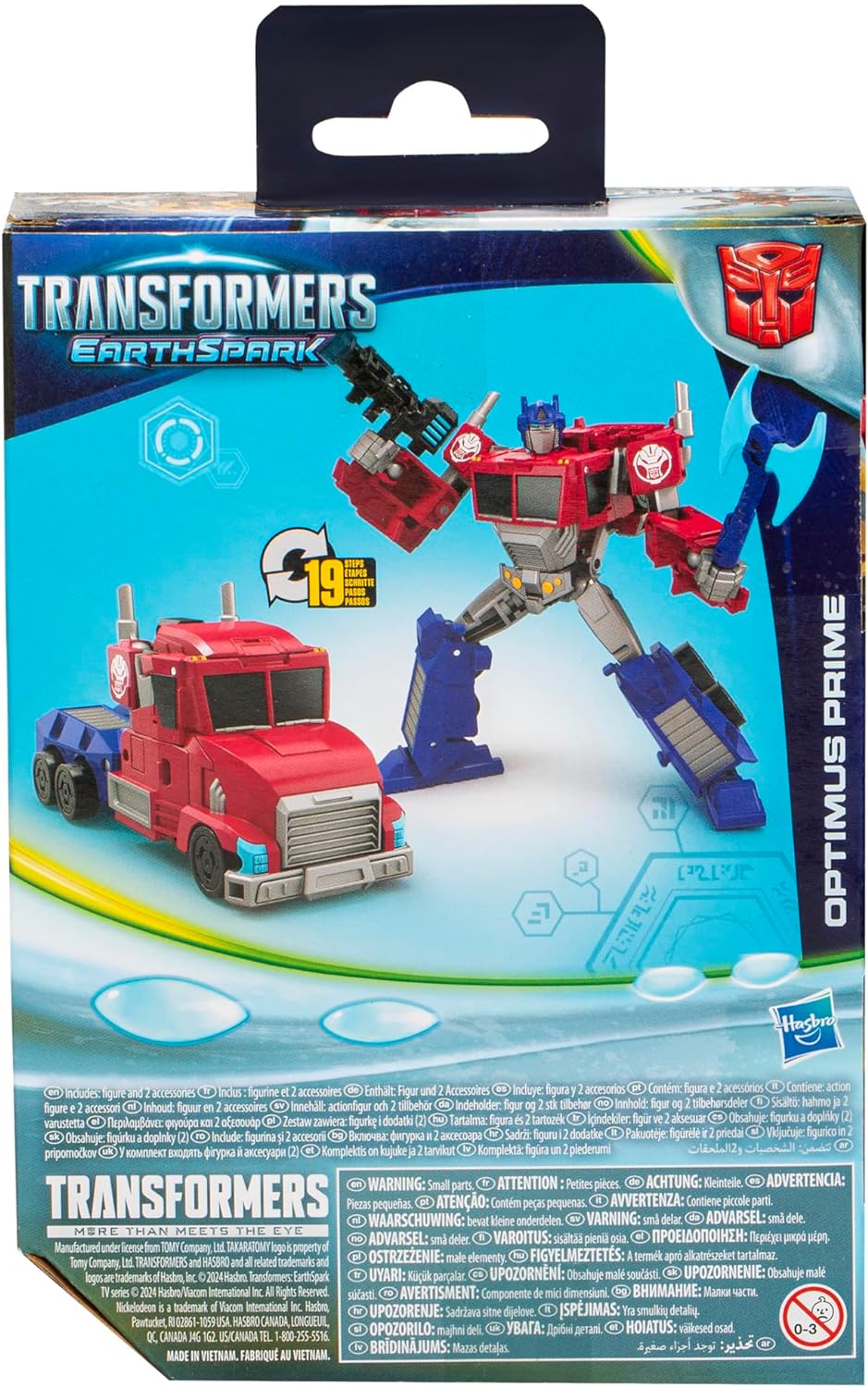 Transformers Juguetes EarthSpark - Figura de Optimus Prime Deluxe Class - Juguetes Robot de 12,5 cm - A Partir de 6 años