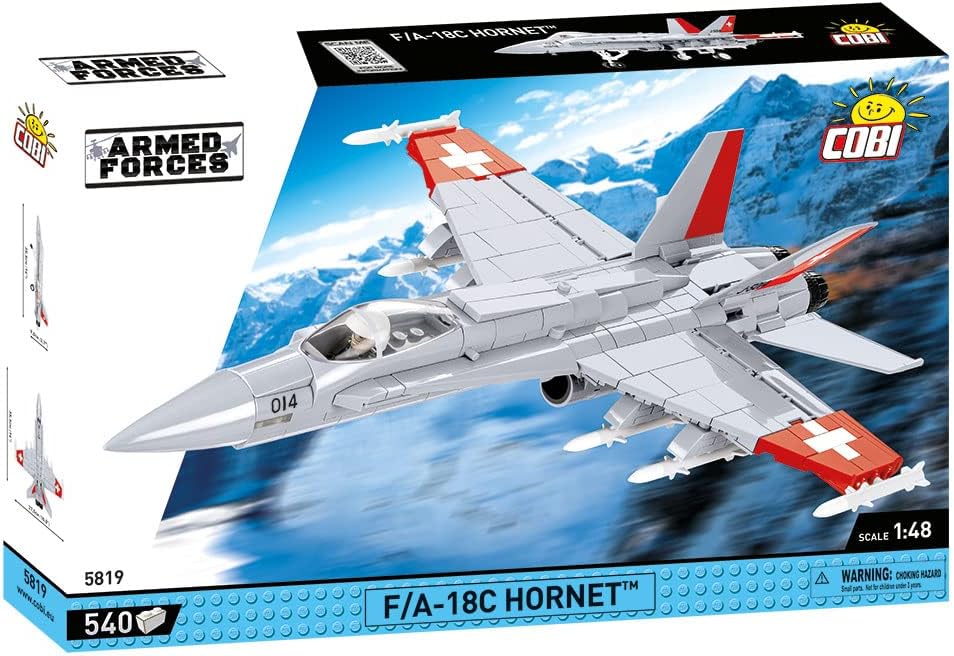COBI 5819 F/A-18 C HornetBausteine Made in EU airplane Building Sets, Various