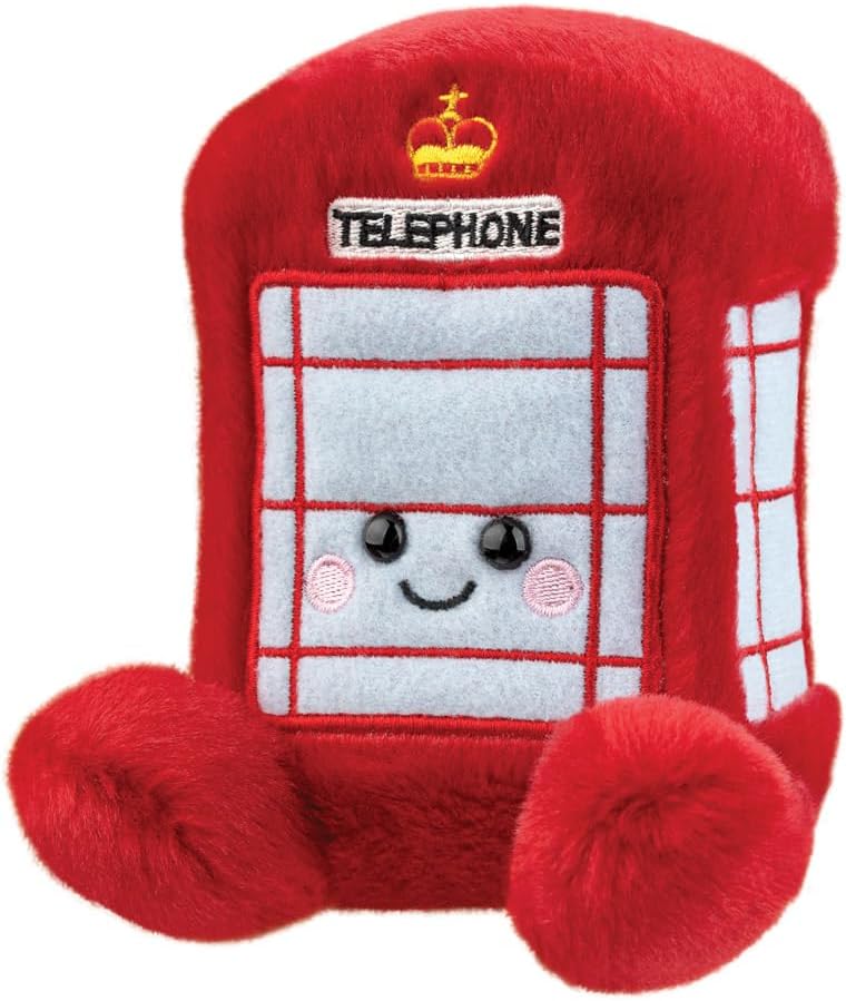 Aurora, 61569, Palm Pals Hattie Telephone Box, 5I, Soft Toy, Red and White