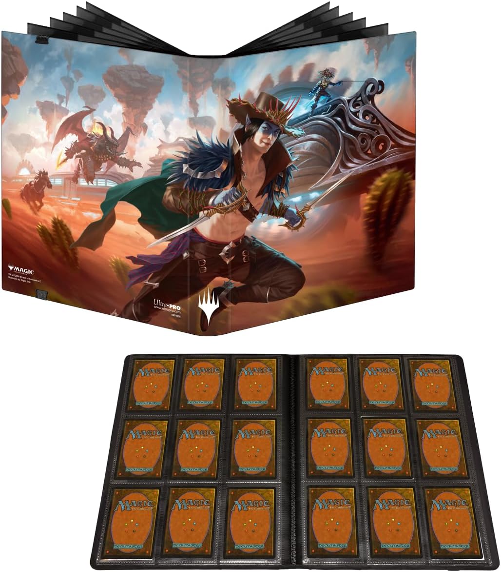 Ultra PRO - Outlaws of Thunder Junction 9-Pocket PRO-Binder Ft. Marketing Art for Magic: The Gathering, Premium Exclusive Artwork Trading Card Game Storage Solution