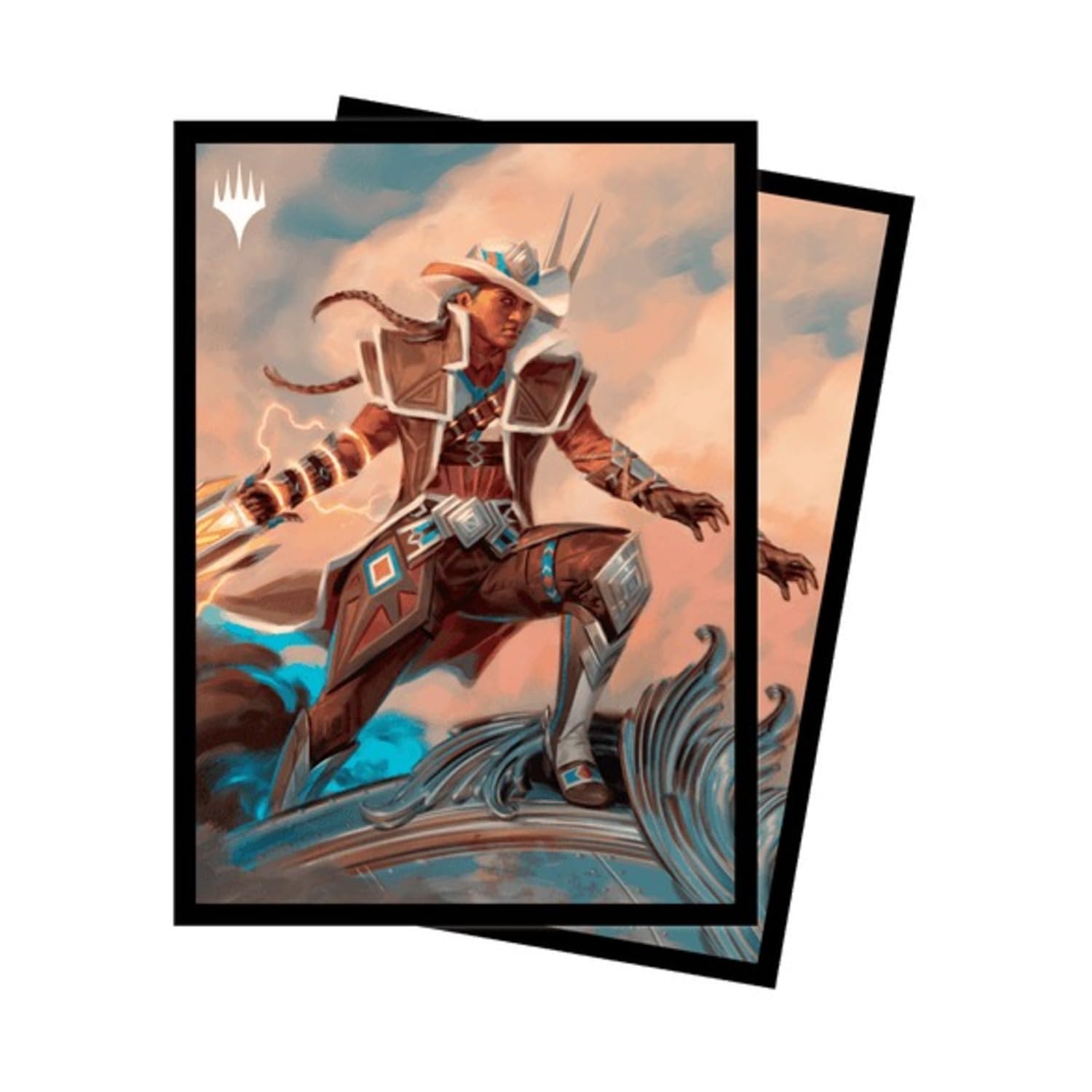 Ultra PRO - Magic: The Gathering Outlaws of Thunder Junction 100 unidades ChromaFuion Fundas para tarjetas de tamaño estándar Ft. Annie Flash, protege y almacena tus tarjetas de juego, tarjetas MTG