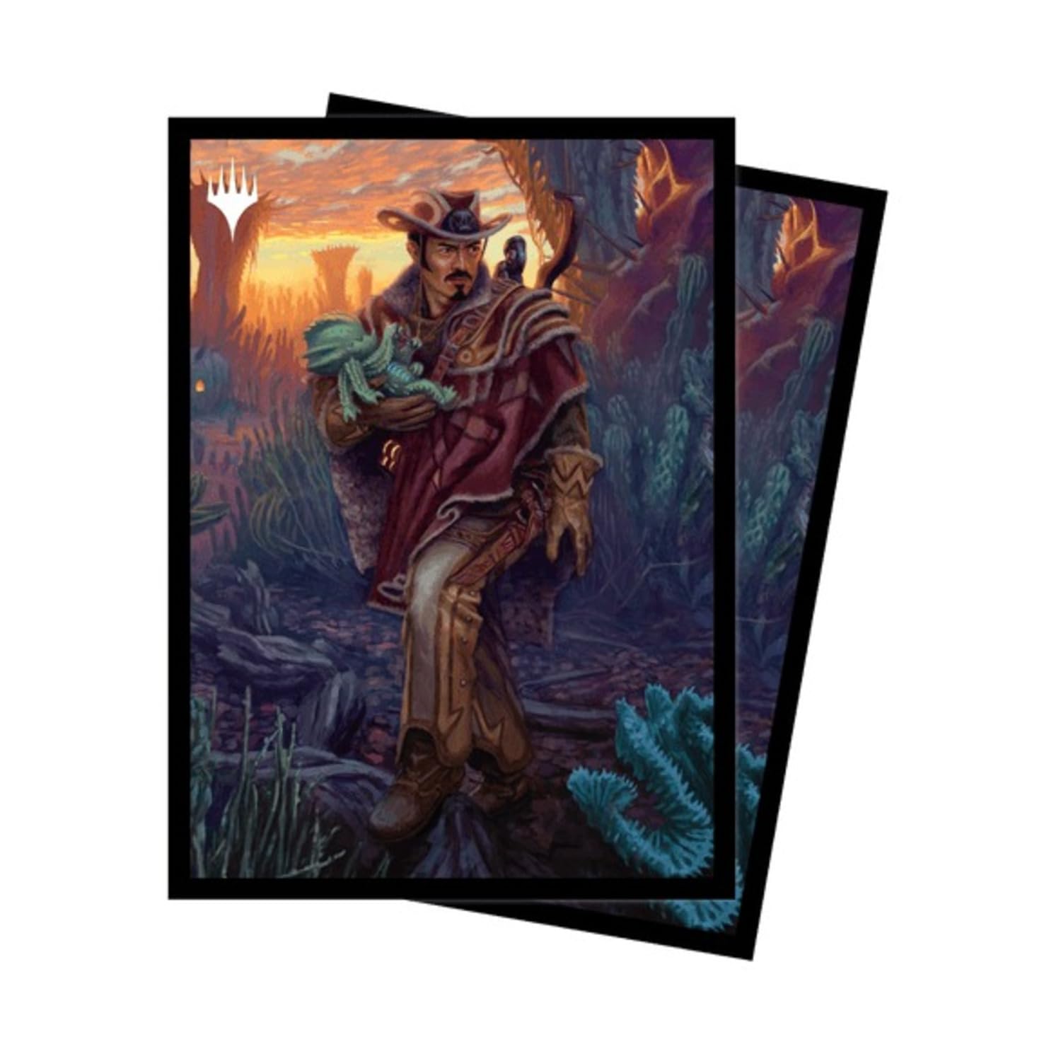 Ultra PRO - Magic: The Gathering Outlaws of Thunder Junction 100ct ChromaFuion Standard Size Card Sleeves Ft. Yuma, Protect & Store Your Gaming Cards, MTG Cards, Matte Finish Card Sleeves