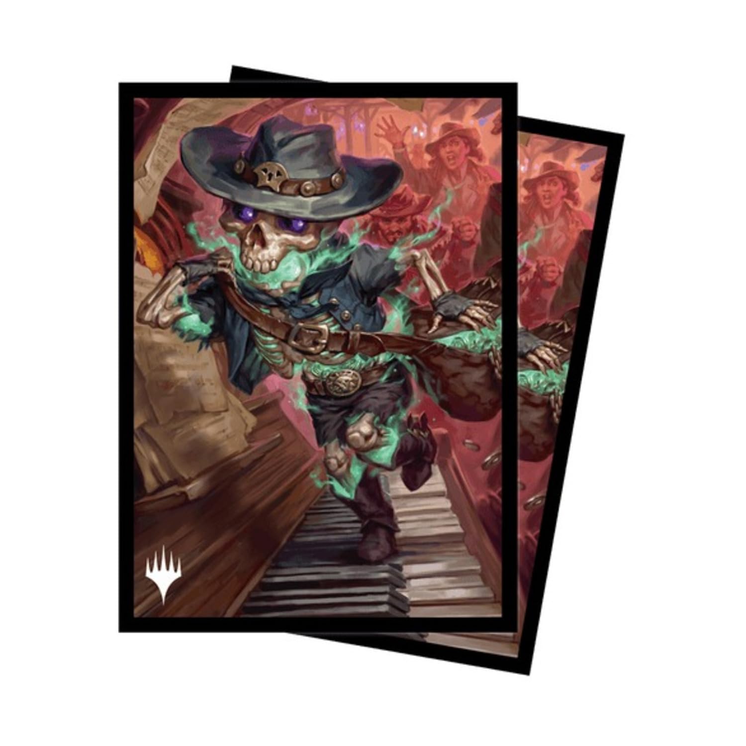 Ultra PRO - Magic: The Gathering Outlaws of Thunder Junction 100ct ChromaFuion Standard Size Card Sleeves Ft. Tinybones, Protect & Store Your Gaming Cards, MTG Cards, Matte Finish Card Sleeves