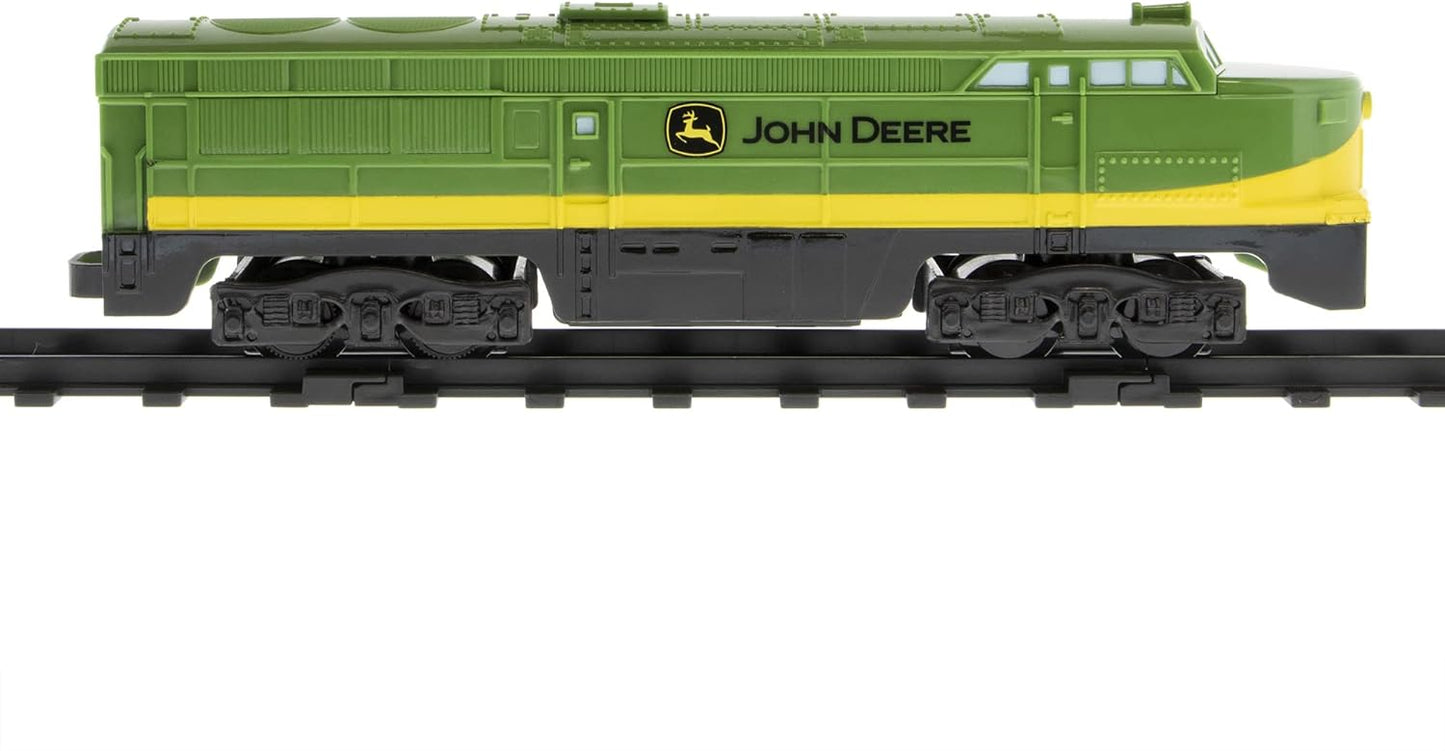 Lionel John Deere Miniature Ready-to-Play Set, Battery-Powered Model Train, Multicolor