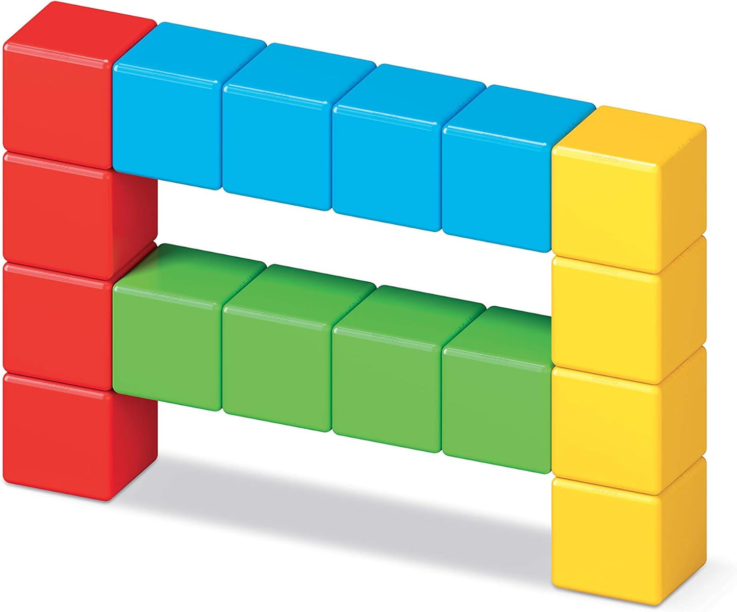 Geomag Magicube - 16 Cubes -Magnetic Construction for Children - Green Collection - 100% Recycled Plastic Educational Toys 16 pieces