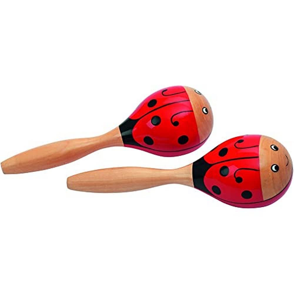 Goki 61917 - Musikinstrument - Maracas Marienkäfer