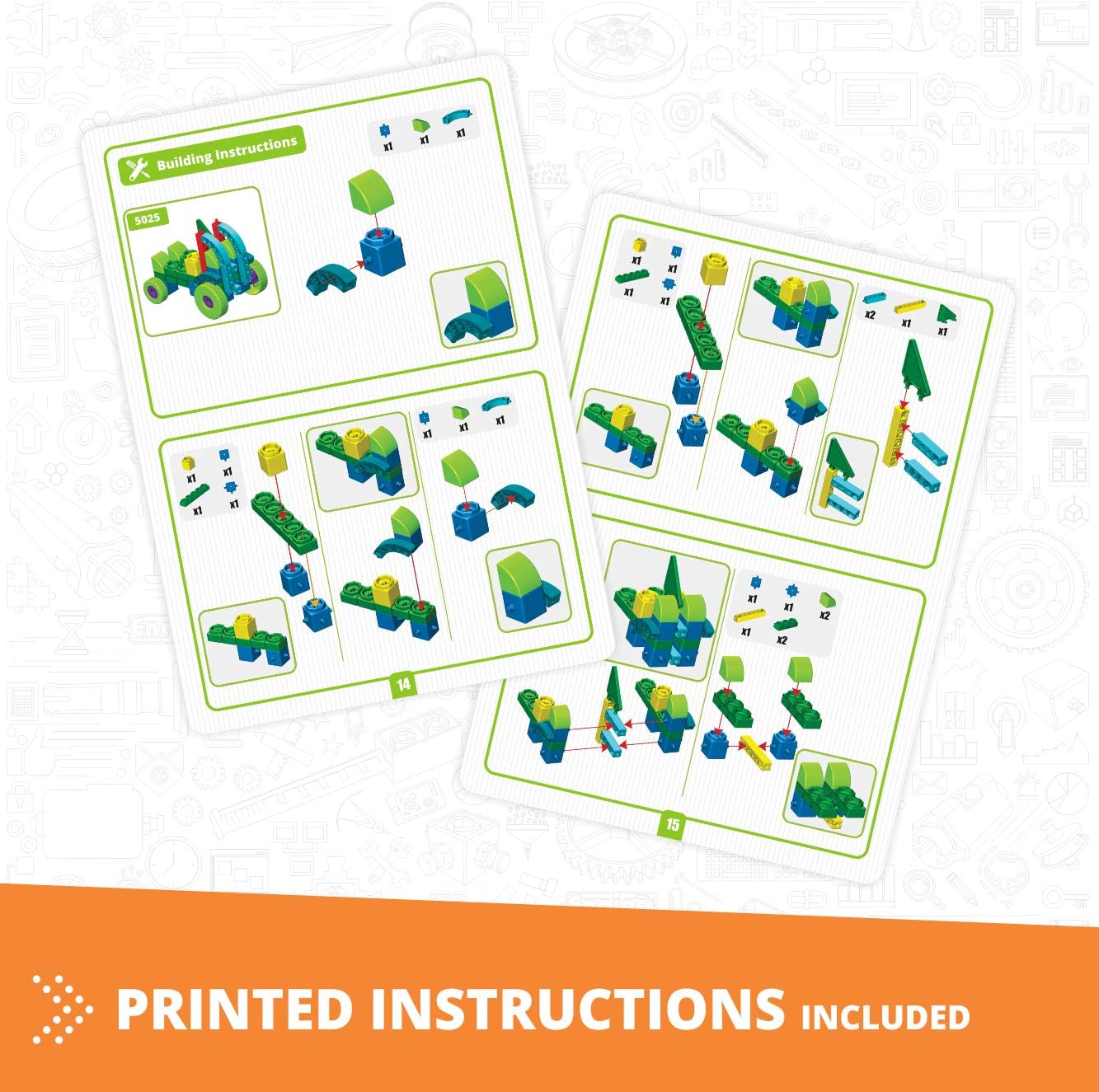Engino STL14 Steam Labs Toy Book, Multicolour