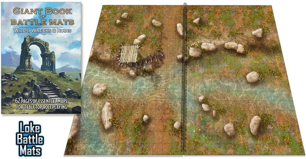 Giant Book of Battle Mats Wilds, Wrecks & Ruins