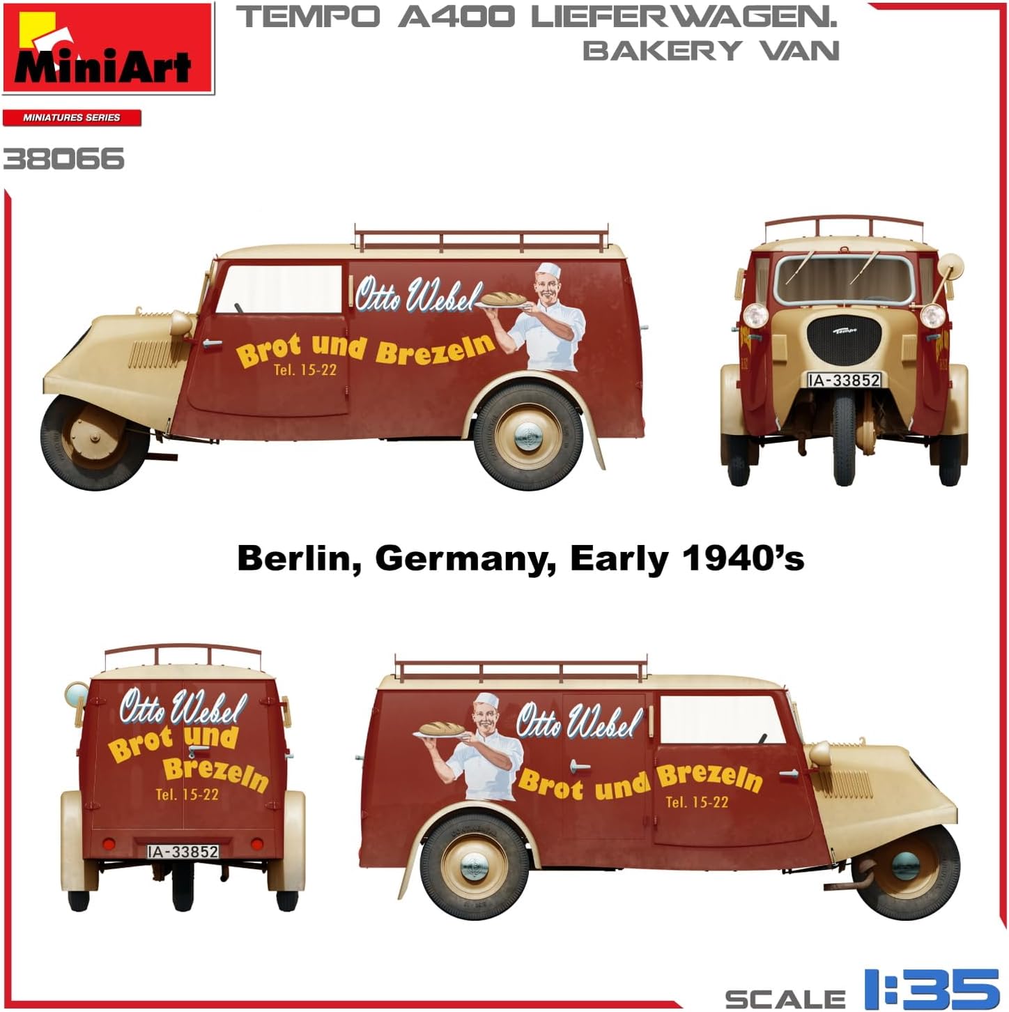 Miniart MIN38066 Scale Model kit, Molded Color