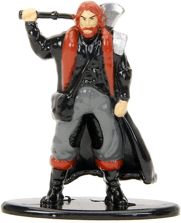 Jada Toys Dungeons and Dragons Figuren Set (Mega Pack mit 7 Sammelfiguren in 3 Größen) - DND Figuren aus Metall ab 12 Jahre (Elf, Human Barbarian, Zwerg, Golem, Oger, Beholder, Drache,), 4-10 cm