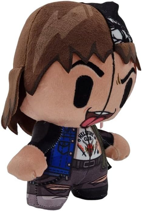 BANDAI Stranger Things Merchandise Eddie Plush Toy,19cm Freestanding Eddie Cuddly Plushie,DZNR Collectable Soft Toys For All Fans Of Cute Things Make Great Stranger Things Gifts Stranger Things Eddie