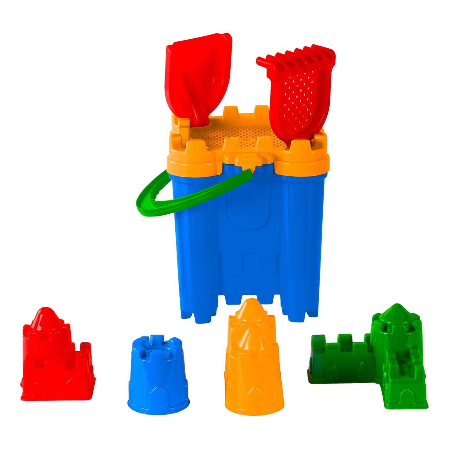 Cavallino Toys - Cavallino Kasteelemmerset met Zandvormen 8dlg.