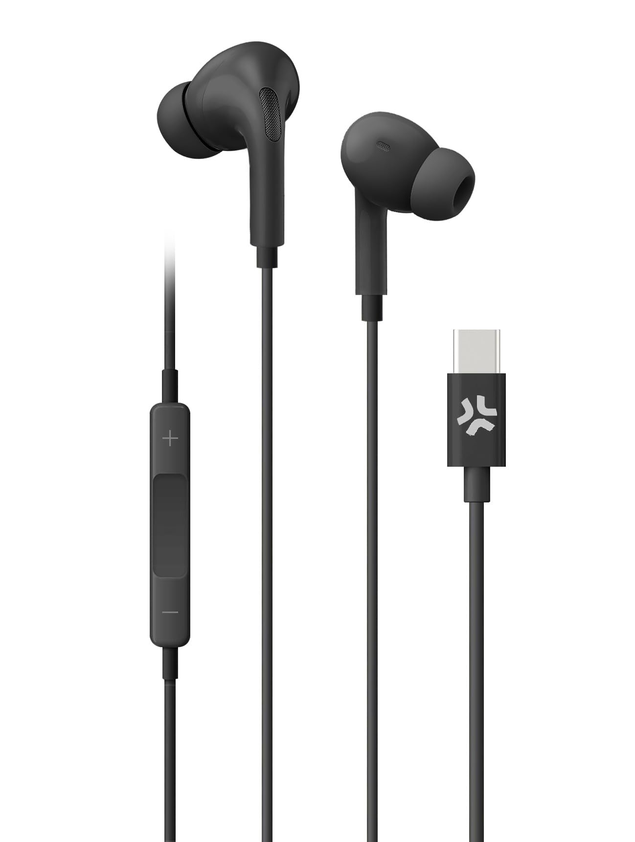 Celly UP1200 C-Type Wired in Ear Stereo Earphone, Black