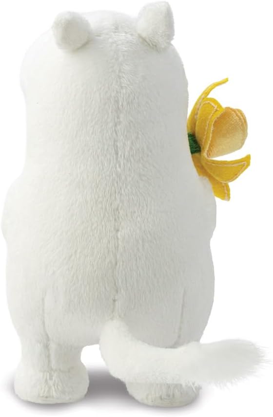 Aurora, 61555, Moomin Standing with Daffodil 6.5In, Soft Toy, White