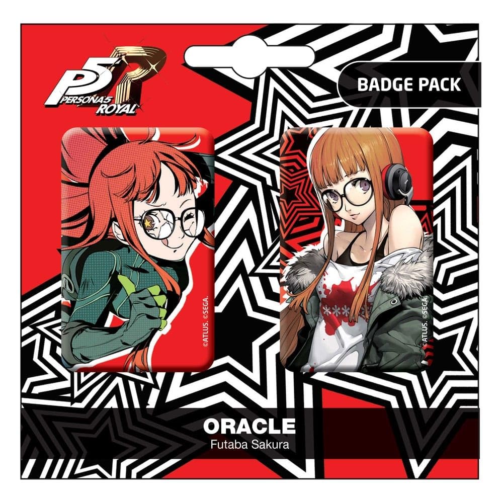 Persona 5 Royal Oracle/Futaba Sakura Badge Pack