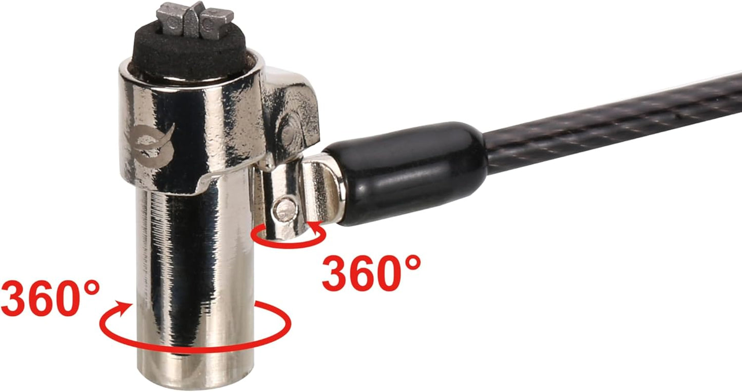 CONCEPTRONIC CUSTODIO02BN Laptop Lock with Key Nano Lock Slot 6ft