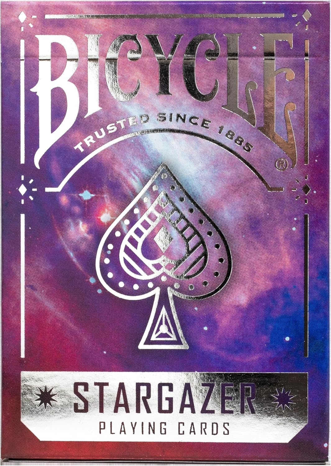 Bicycle - Jeu de 54 Cartes à Jouer - Stargazer 201 - Jeu emblématique - Magie/Carte Magie, Violet