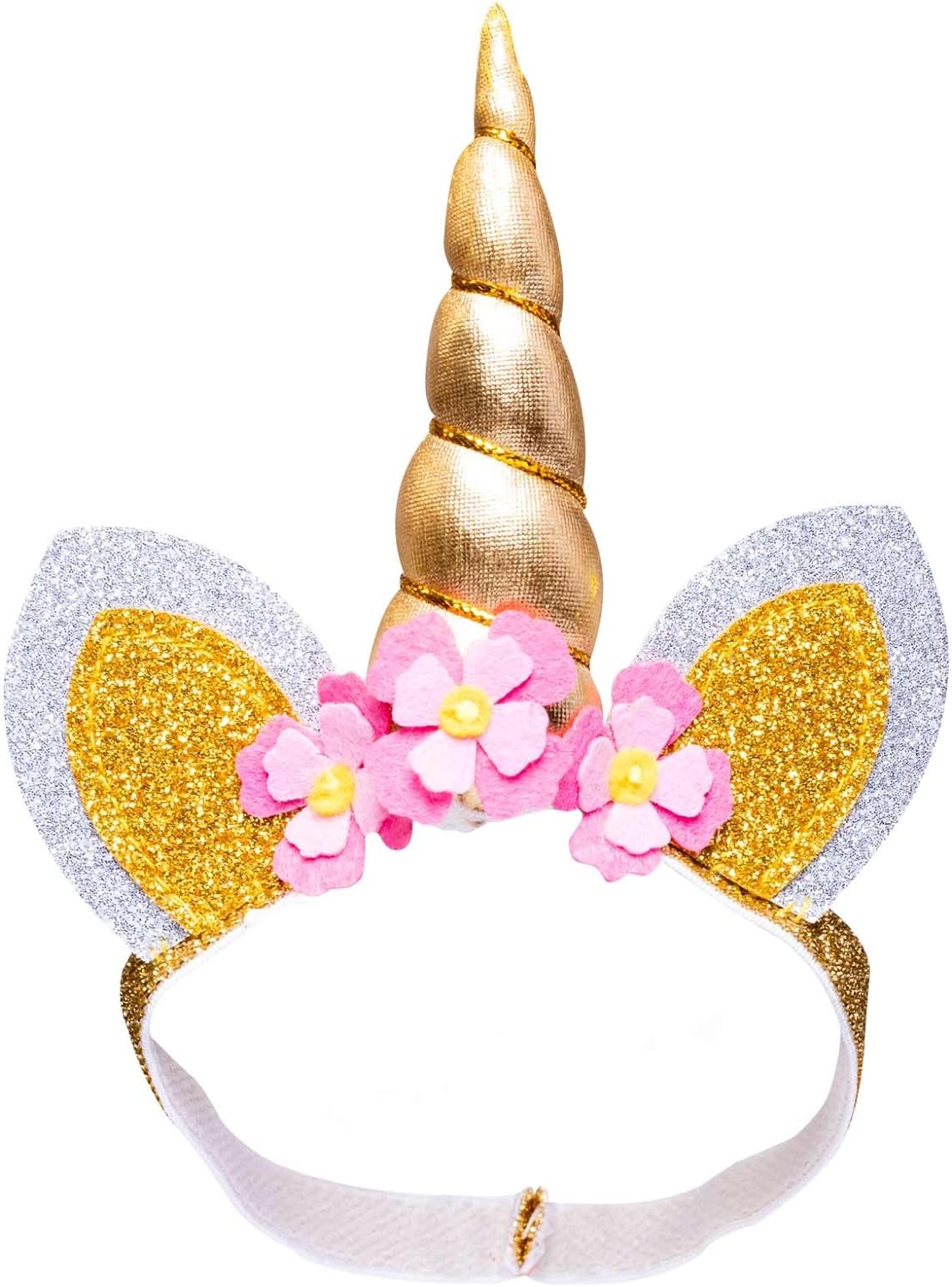 Heless 231 - Puppenzubehör im Design Glitzer-Einhorn, 3-teiliges Accessoire Set mit Ballerinas, Tasche und Haarband für Puppen und Kuscheltiere der Größe 35-45 cm