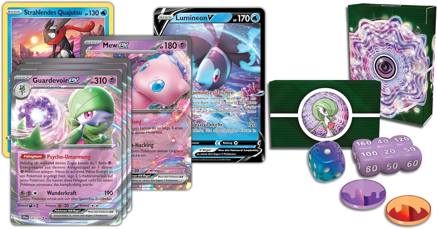Pokémon Sammelkartenspiel Liga-Kampfdeck (1 sofort spielbares Deck mit 60 Karten, inklusive Guardevoir Mew-ex) Guardevoir-ex