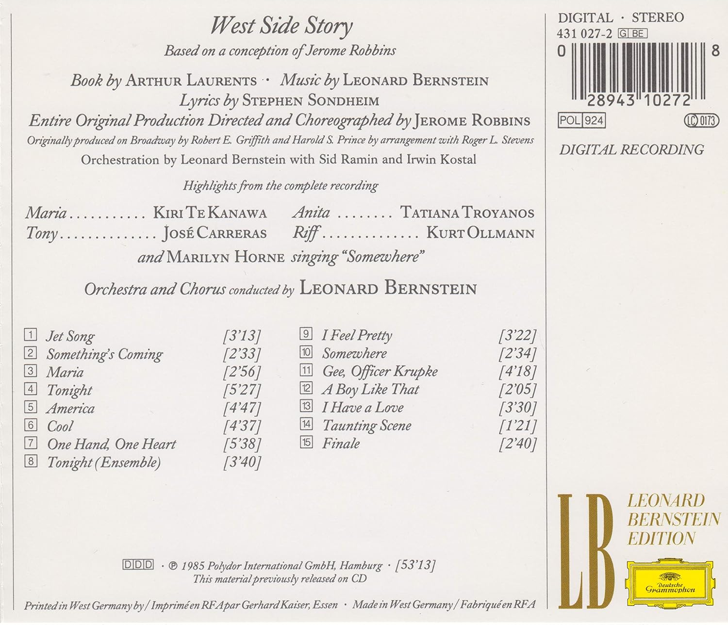 Leonard Bernstein - West Side Story