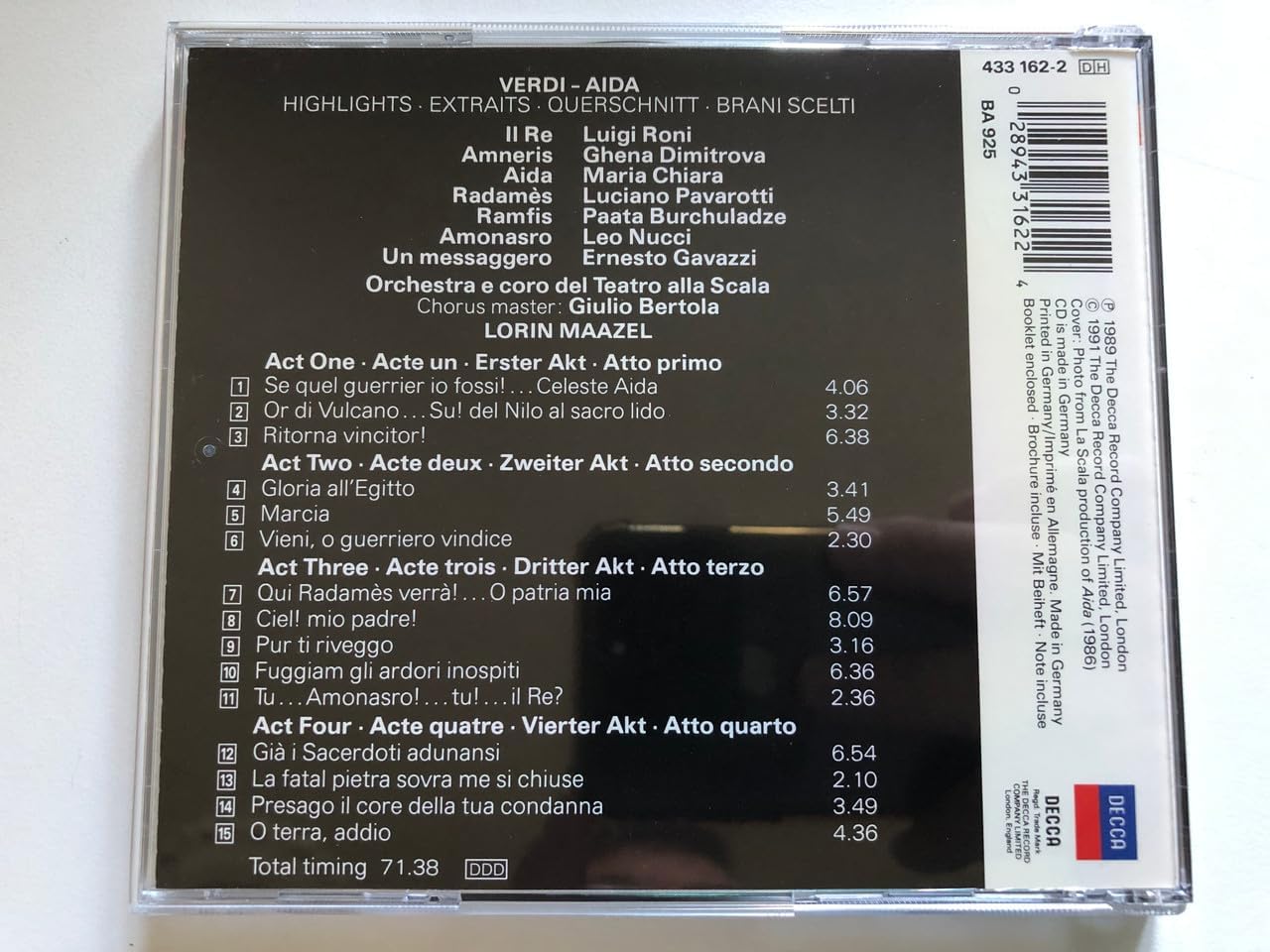 Verdi: Aida (Highlights) (ital.)