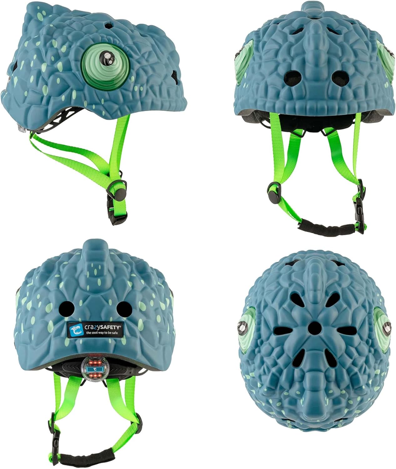 Crazy Safety - Chameleon Bicycle Helmet - Dark Blue (101101-03)