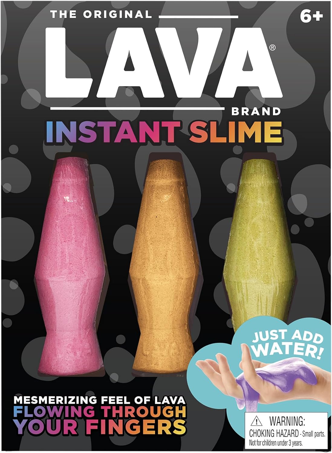 LAVA LAMP INSTANT SLIME 3 PACK ASSORTED COLORS