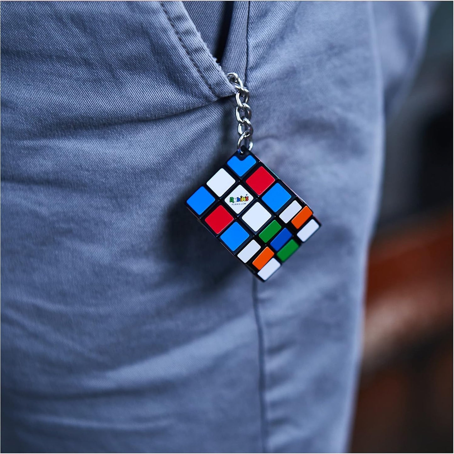 Rubik’s Cube Family Pack, Original 3x3 Cube, 2x2 Cube and 3x3 Keyring Cube, Complete Pack of 3