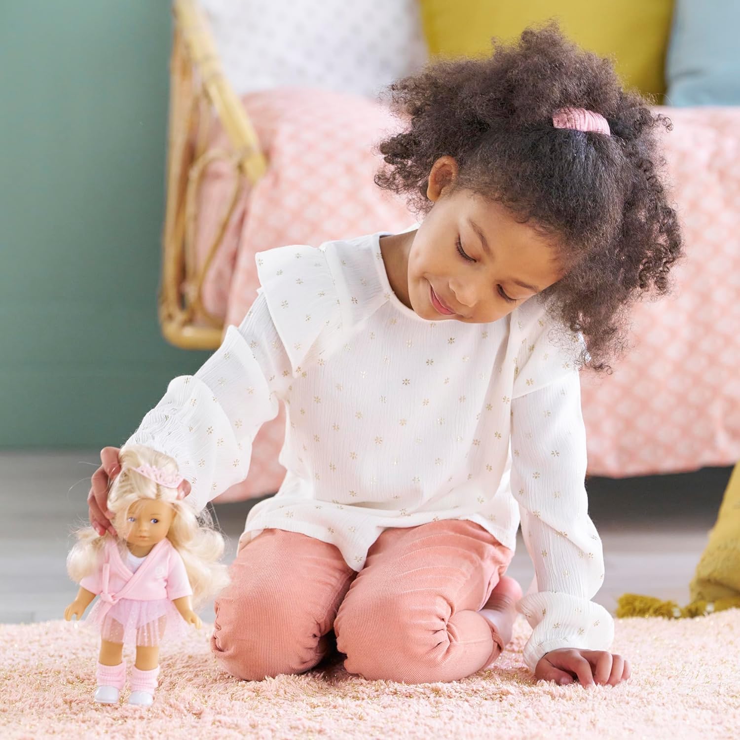 Corolle - MES Mini Corollines, Set Rosy Ballerina, 20 cm, ab 3 Jahren, 9000240130