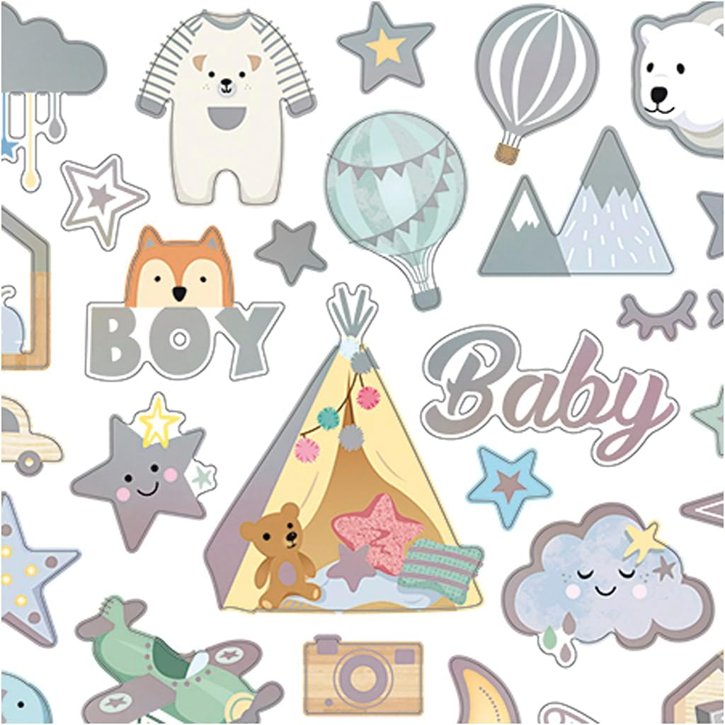 Sticker Blatt 15x165 Cm 32 Stck. 1 Bl.